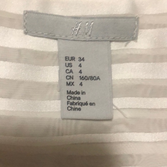 White Blouse H&M Size 4 - Picture 5 of 5